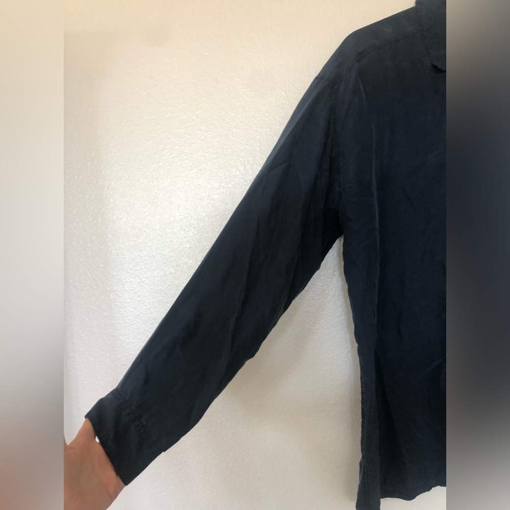 Basic Elements Men’s Silk Button Down Shirt Colla… - image 2